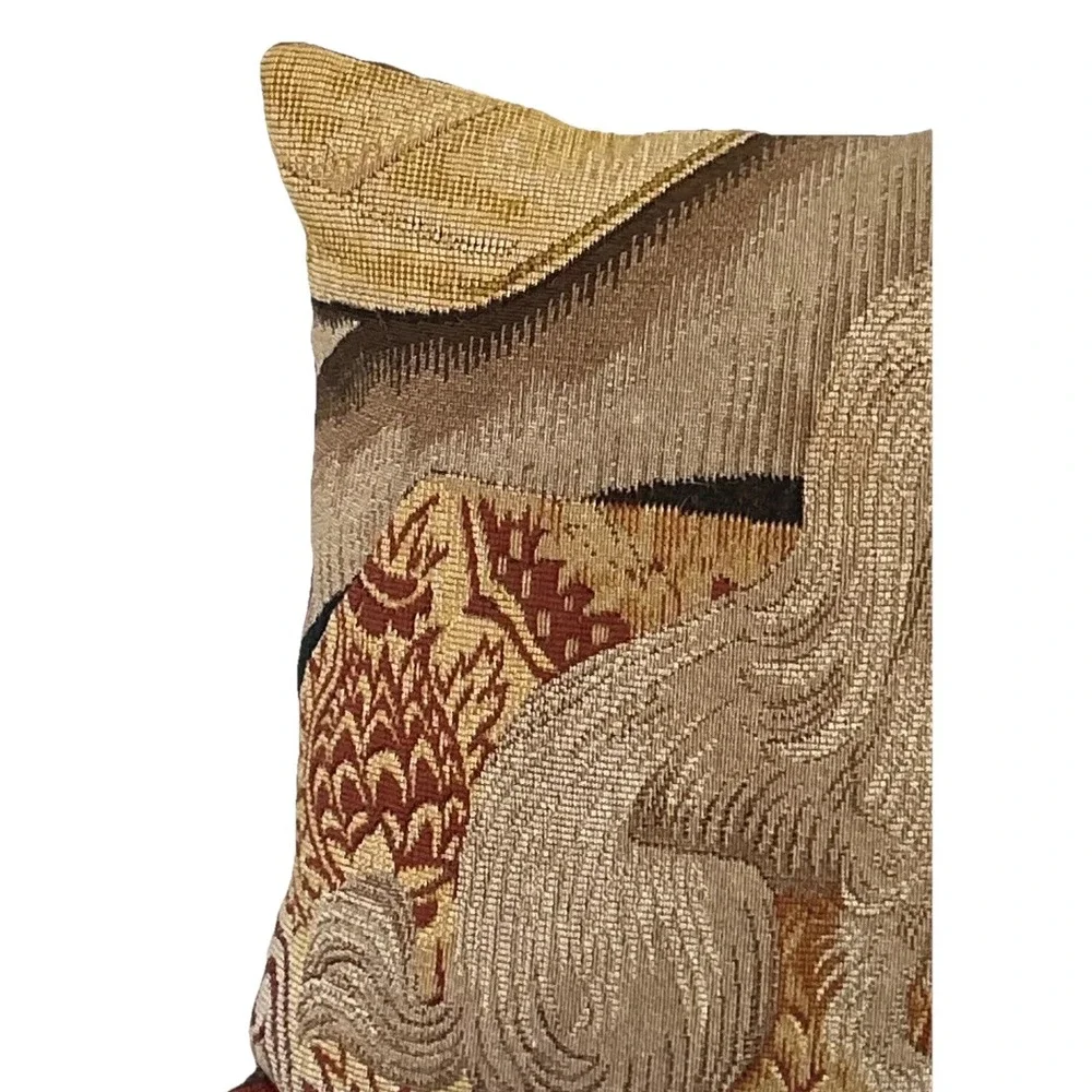 Pillow Tapestry Shih Tzu Dog Brown Zips St Island GA France